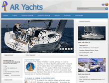 Tablet Screenshot of online-reservations.aryachts.gr